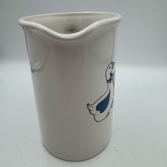 Vintage Country Goose Pitcher Welcome Friends Heart Farmhouse Kitchen Decor - Picture 3 of 10